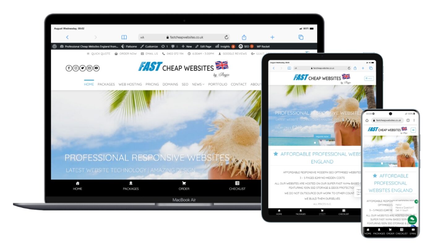 Professional Cheap Websites England